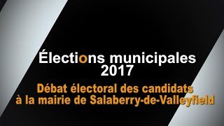 Débat électoral des candidats à la mairie de SalaberrydeValleyfield [upl. by Bland]