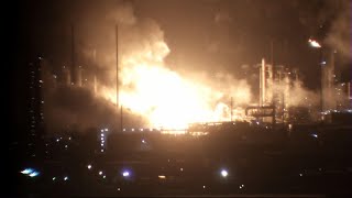 Fire erupts at ExxonMobil refinery in Louisiana [upl. by Meeks869]