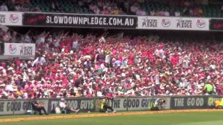 Barmy ArmyMitchell Johnson songday35th Test SCG 2011 [upl. by Ranjiv]