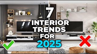 7 Interior Design Trends for 2025  Modern Living Room Inspiration [upl. by Ahsitruc]