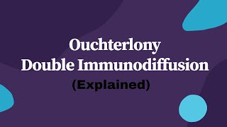 Ouchterlony Double Immunodiffusion Explained Immunology [upl. by Nicholas517]