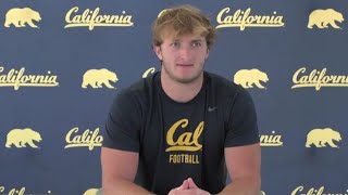 TE Jack Endries previews Cals opener vs UC Davis 82624 [upl. by Erusaert]