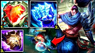 YASUO TOP BUT I HAVE 9K HEALTH AND IM UNKILLABLE I LOVE IT🤣  S14 Yasuo TOP Gameplay Guide [upl. by Annatnom208]