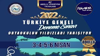 İŞLER 5 6 7 8 SINIF LGS AV YAYINLARI 2022 TÜRKİYE GENELİ DENEME SINAVI CEVAPLARI NE ZAMAN [upl. by Mellen]