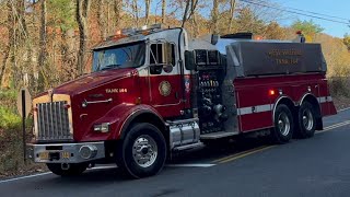 West Stafford CT Fire Department Tanker 144 Responding [upl. by France]