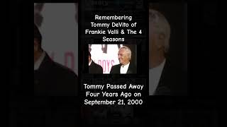 Tommy DeVito of Frankie Valli amp The 4 Seasons jerseyboys rip band legend news gaudio shorts [upl. by Rehpatsirhc406]