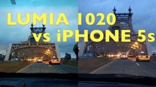 iPhone 5s vs Nokia Lumia 1020 Night Video [upl. by Abey27]