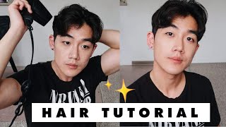 Korean Hair Style for Men Tutorial   Brute Choi [upl. by Dranrev]