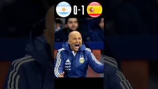 Unforgettable match 🔥 Spain 6 x 1 Argentina  Friendly match 2018 football youtube shorts [upl. by Aztirak981]