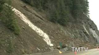 ROCK SLIDE AS IT HAPPENS  COFFEE CREEK  TMTV KOOTENAYS [upl. by Rangel173]