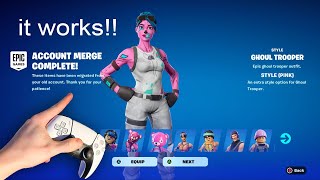 HOW TO MERGE FORTNITE ACCOUNTS Season 3 [upl. by Ahsai]