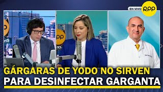 ¿Hacer gárgaras de yodo sirve para desinfectar la garganta [upl. by Nimzay]