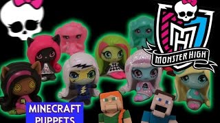 Monster High Minis Series 1 3Pack Figures Set Unboxing Review Mattel Puppet Alex [upl. by Genaro]