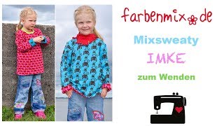 Videoanleitung Wendeshirt nähen IMKE von farbenmix [upl. by Issiah]