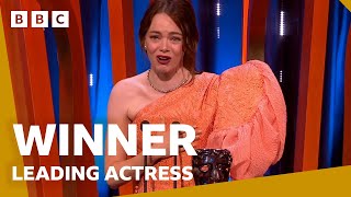 Emma Stone wins Leading Actress  BAFTA Film Awards 2024  BBC [upl. by Ilrak]