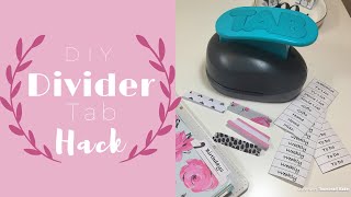 Easy DIY Planner Divider Tabs amp Labels  We R Memory Keepers Tab Punch Hack [upl. by Zack]