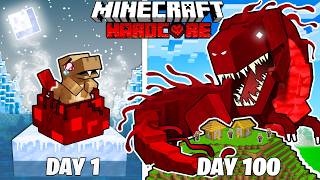 I Survived 100 Days as a BLOOD DINOSAUR in HARDCORE Minecraft [upl. by Eelannej]