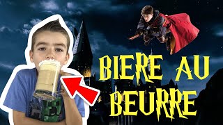 RECETTE DE LA BIERE AU BEURRE  LA BOISSON DE HARRY POTTER   KID STUDIO TEST [upl. by Yirinec]