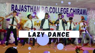 Lazy Dance  Funny Dance  Lyrical Dance  Expressionless Dance  Rajasthan PG College Chirawa [upl. by Zarah99]