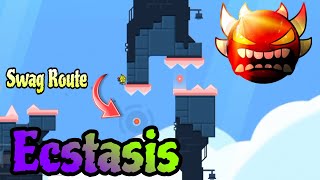 GUIA COMPLETA  Ecstasis TODOS los Trucos  Platformer Low Extreme Demon [upl. by Neeruan]