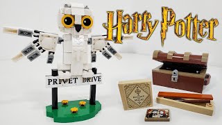 LEGO Harry Potter Review Hedwig at 4 Privet Drive 2024 Set 76425 Stickers… [upl. by Atena]