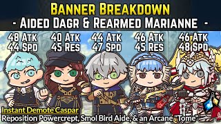 Aided Dagr Rearmed Marianne Ashe amp Dorothea Instant Demote Caspar  Banner Breakdown [upl. by Mulry]