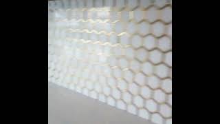 Installing hexagon tile backsplash with NO Grout [upl. by Erdnaed]