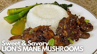 Delicious LIONS MANE MUSHROOM Dinner 🦁🍄  Simple Vegan Recipes [upl. by Parsons]