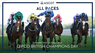 ALL RACING  QIPCO Champions Day  19th October 2024 [upl. by Kacy]