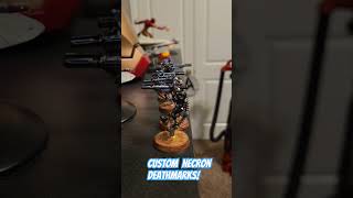 Custom Necron Deathmarks necron paintingminiatures miniaturepainting mini painting 40k fun [upl. by Teevens497]