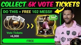 HOW TO GET 6000 VOTE TICKETS in BALLON D OR Event  Believers Hub [upl. by Elleryt920]