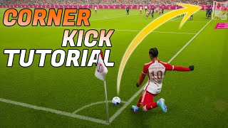 eFootball 2024 Corner Kick Tutorial  4 Easy amp Effective Way To Score From Corner Kicks [upl. by Aia463]