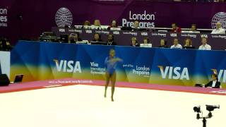 Daiane Dos Santos BRA FX QF  London 2012 Test Event [upl. by Daggett]