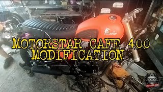 MOTORSTAR CAFE 400 MODIFICATION [upl. by Issy]