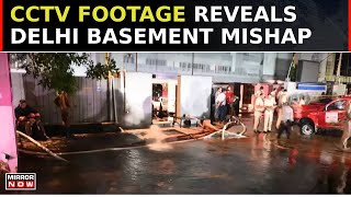 Delhi Basement UPSC Aspirant Deaths Spark Protest CCTV Footage Reveals Mishap After Rain  Breaking [upl. by Sev187]