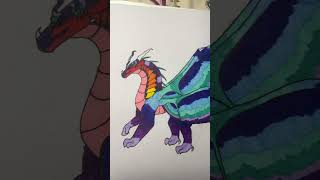 Hybrid challenge skywing silkwing wingsoffire dragonart art [upl. by Cuthburt658]