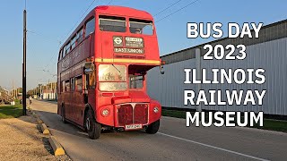 London Routemaster MTA Trolley Bus and More  Illinois Railway Museum Bus Day 2023 [upl. by Eiramlatsyrk643]