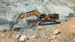 Caterpillar 385C Excavator Loading Trucks Labrianidis Mining [upl. by Calder]