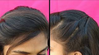 1 Min Easy quotSide Puffquot Hairstyles  Everyday Cute Girls Hairstyles  Self Hairstyles [upl. by Dhruv]