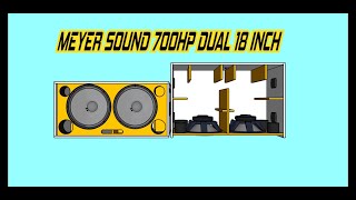 SKEMA PLAN BOX SPEAKERS MEYER SOUND 700HP DUAL 18 INCH [upl. by Emoraj]