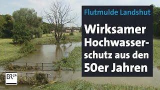 Künstlicher IsarArm Landshuter Flutmulde  Einzigartiger Hochwasserschutz  Abendschau  BR24 [upl. by Aihsar]