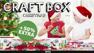 Christmas craft box  unboxing [upl. by Ailyt609]