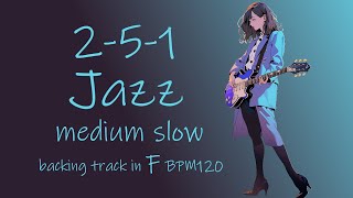 251 backing track Jazz in F BPM120 ギター用バッキングトラック [upl. by Dallas]