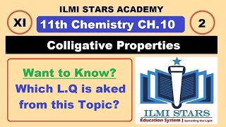 Colligative Properties Class 11 Chemistry Chapter 10 [upl. by Amoeji352]