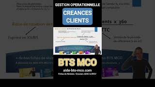 Calculer le ratio des créances clients  BFR en BTS MCO [upl. by Fonda295]