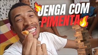 DESAFIO do JENGA COM PIMENTA com Mad4ra20 e koloa0 [upl. by Annoyek912]