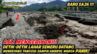 ASLI NGERI  Detik² Banjir Datang Sangat Besar MENERJANG TANGGUL Sampai AMBROL [upl. by Ynaittirb]