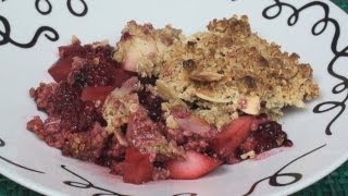 Blackberry and Pear Crumble Crisp Recipe [upl. by Neahs]