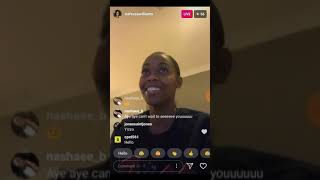 Nafessa Williams Instagram live 1418 [upl. by Lledualc]