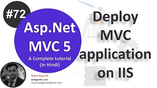 72 Deploy MVC application on IIS Server  mvc tutorial for beginners in net c  MVC By Nitish [upl. by Nataline]